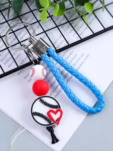 Trendy Sports Keychain, Colorful Ball Design, Perfect Gift for Friends & Sport Enthusiasts, Fashion Accessory for Keys & Bags, Keychain Wristlet Strap