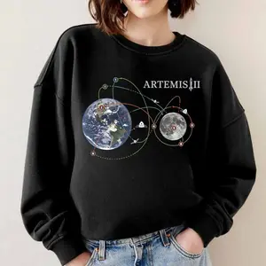 Artemis II Rocket Launch Shirt, Artemis 2 Journey Around the Moon Tee, Space Exploration Shirt, Moon Mission Fan Gift
