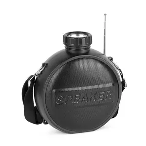 Classic Outdoor Water Bottle Design Wireless Audio Speaker with Light and Strap L830 – Universal Cell Phone and Wireless Device Compatible