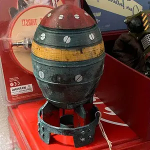 Nuclear storage box, nuclear desktop decoration, 3D openable resin rocket sculpture, mini nuclear statue model, mini storage box decoration