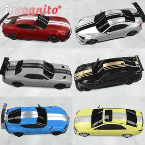 universal front hood decals, suitable for car racing engine hood, roof and rear hood stickers