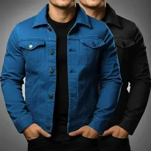 Men's Fashion Casual Jacket Washed Denim Top Autumn Loose Large Size Denim Jacket Men Jacket Menswear Chinos