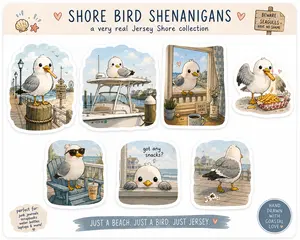 Shore Bird Shenanigans — Complete Jersey Shore Sticker Collection