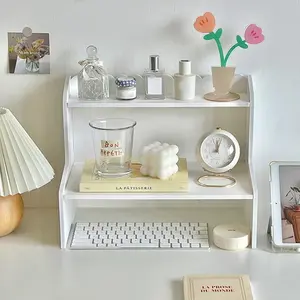 Wooden Dormitory Storage Rack, Paulownia Material, Sturdy Construction, Ideal for Organizing Essentials & Daily Use, Perfect for Students' Needs