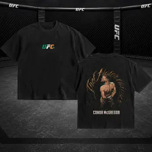 UNDISPUTED Conor McGregor Heavy Cotton T-shirt UFC Pound For Pound Shirt MMA Fan Apparel Pump Cover Direct-to-garment Printing