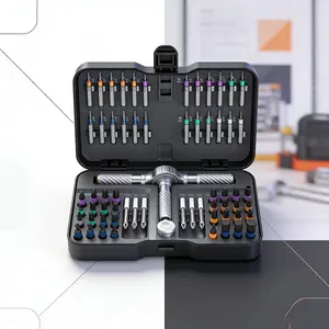 66-In-1 Multi-Functional Screwdriver Set, T-Shaped Ratchet High Torque, Home Repair Essential Kit, Durable & Versatile Tool