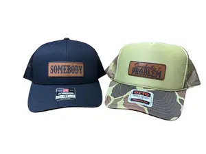 Somebody's Problem Ponytail and Somebody Richardson 112 Couples Matching Hat Camouflage Pattern, Adjustable Fit, Baseball Cap