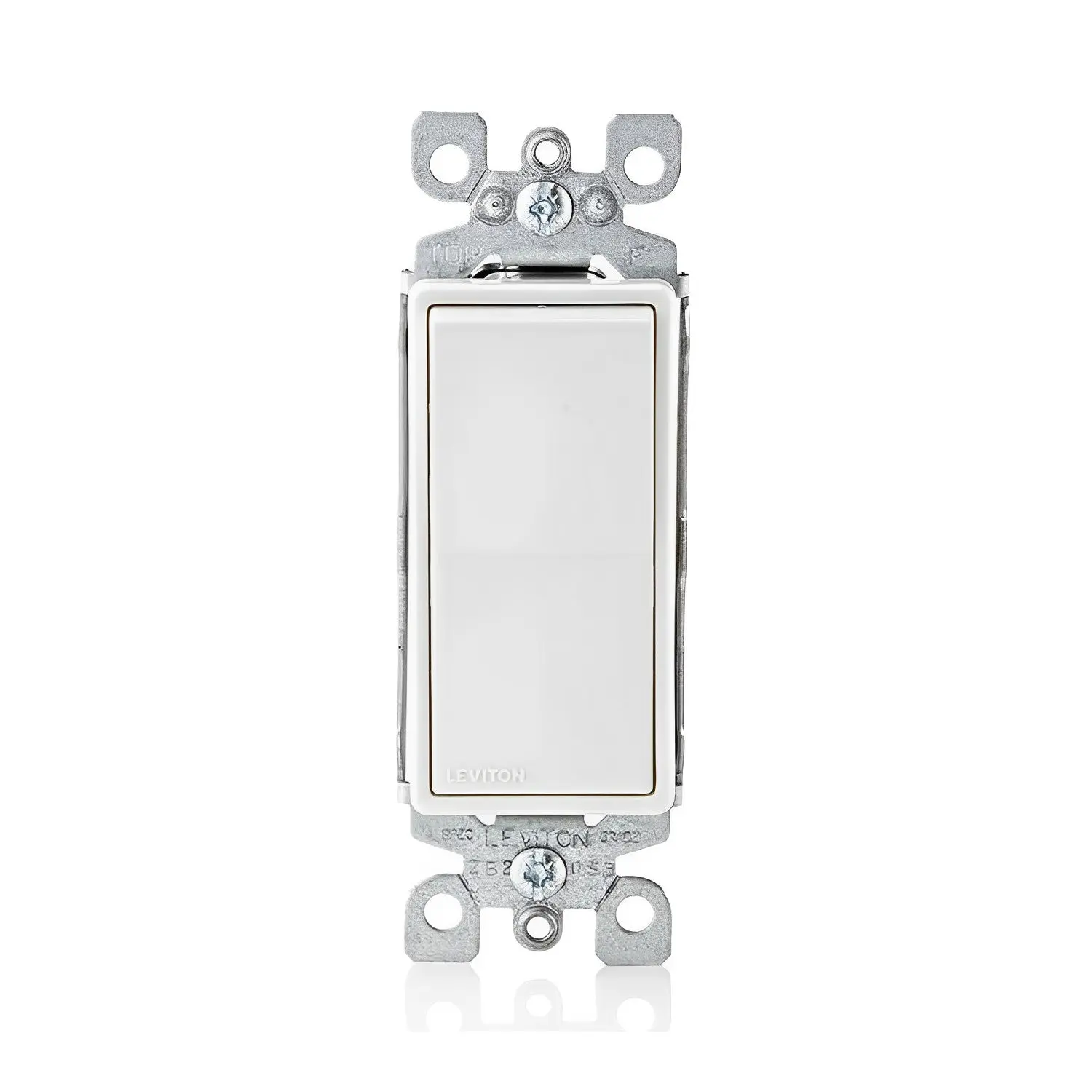 Leviton 15 Amp Decora Rocker 3-Way AC Quiet Switch, Grounding