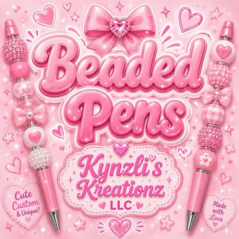 Custom Beaded Retractable Gel Pens - Smooth Writing Office Stationery Supplies for Office & Daily Use, Writing Stationery Essentials