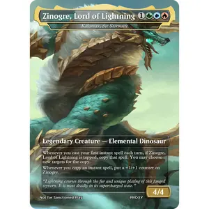 Zinogre, Lord of Lightning (Kalamax, the Stormsire) - MTG PROXY Video Games/Monster Hunter Wilds
