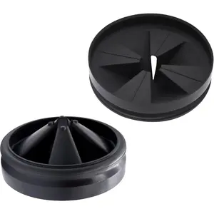 2 Pack 3 3/8" Garbage Disposal Splash Guards Quiet Garbage Disposal Rubber Drain Insert Sink Splash Guard QCB-AM for  Evolution Series Upgraded  Removable