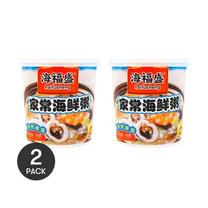 HAIFUSHENG Instant Seafood Porridge - 2 Pack, 38g Each, Quick & Easy Meal, Affordable Price