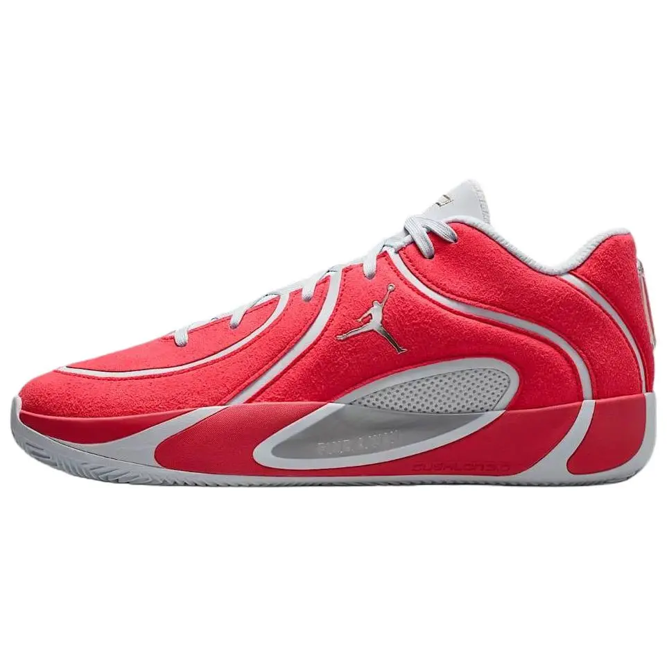 Jordan Tatum 4 Supportive And Elastic Basketball Shoes Men's Red Gray Comfort IO5031-600