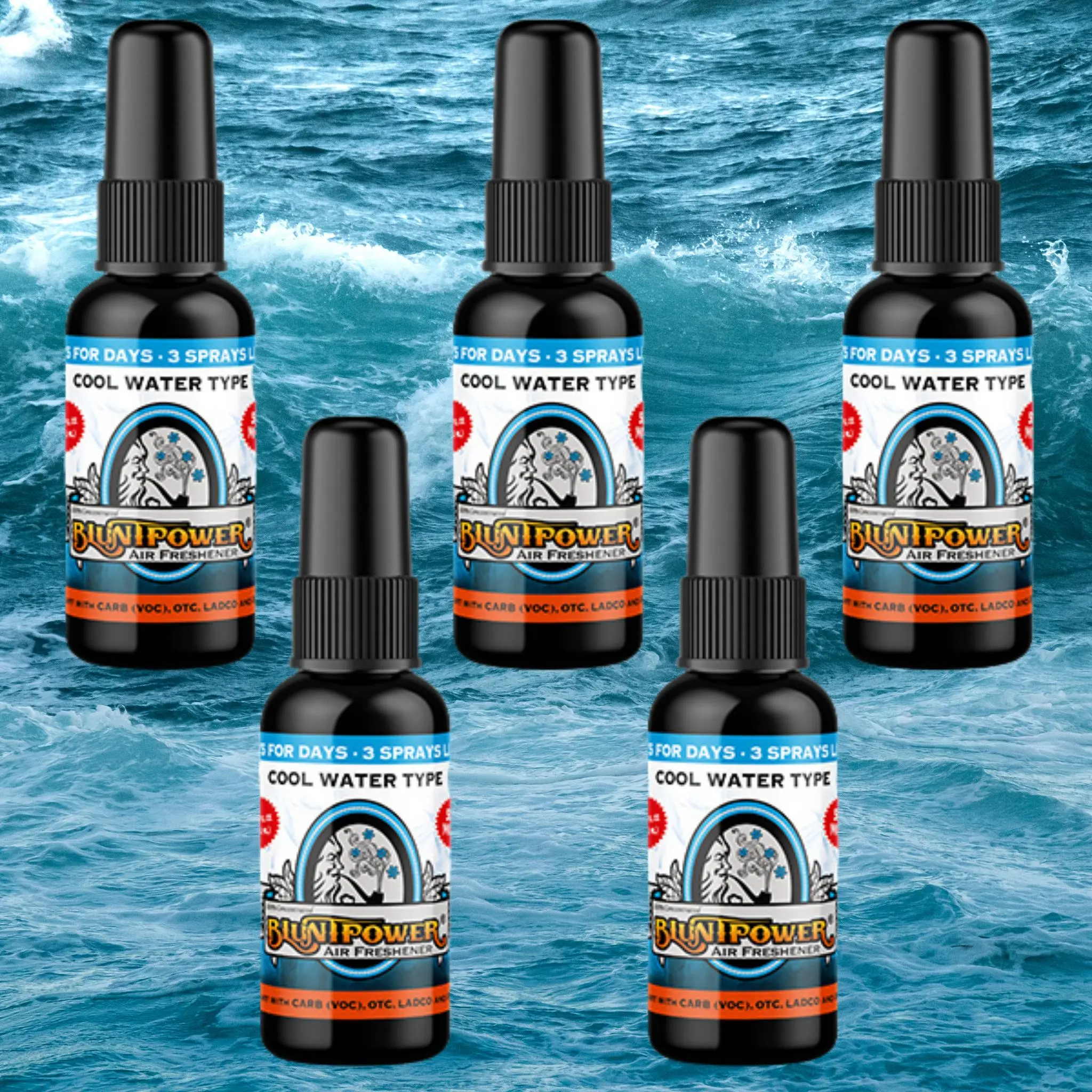 Cool Water Spray Air Freshener Bundle (5 Pack)