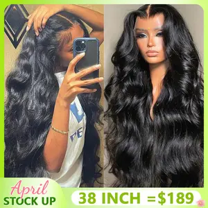 [Hot] TikTokShopBlackFriday Bling Hair Body Wave 13x4 Transparent Lace Front Wigs Human Hair 180% Density 13x6 Transparent Lace Frontal Wigs Brazilian Natural Color For Black Women #NovaTopFinds