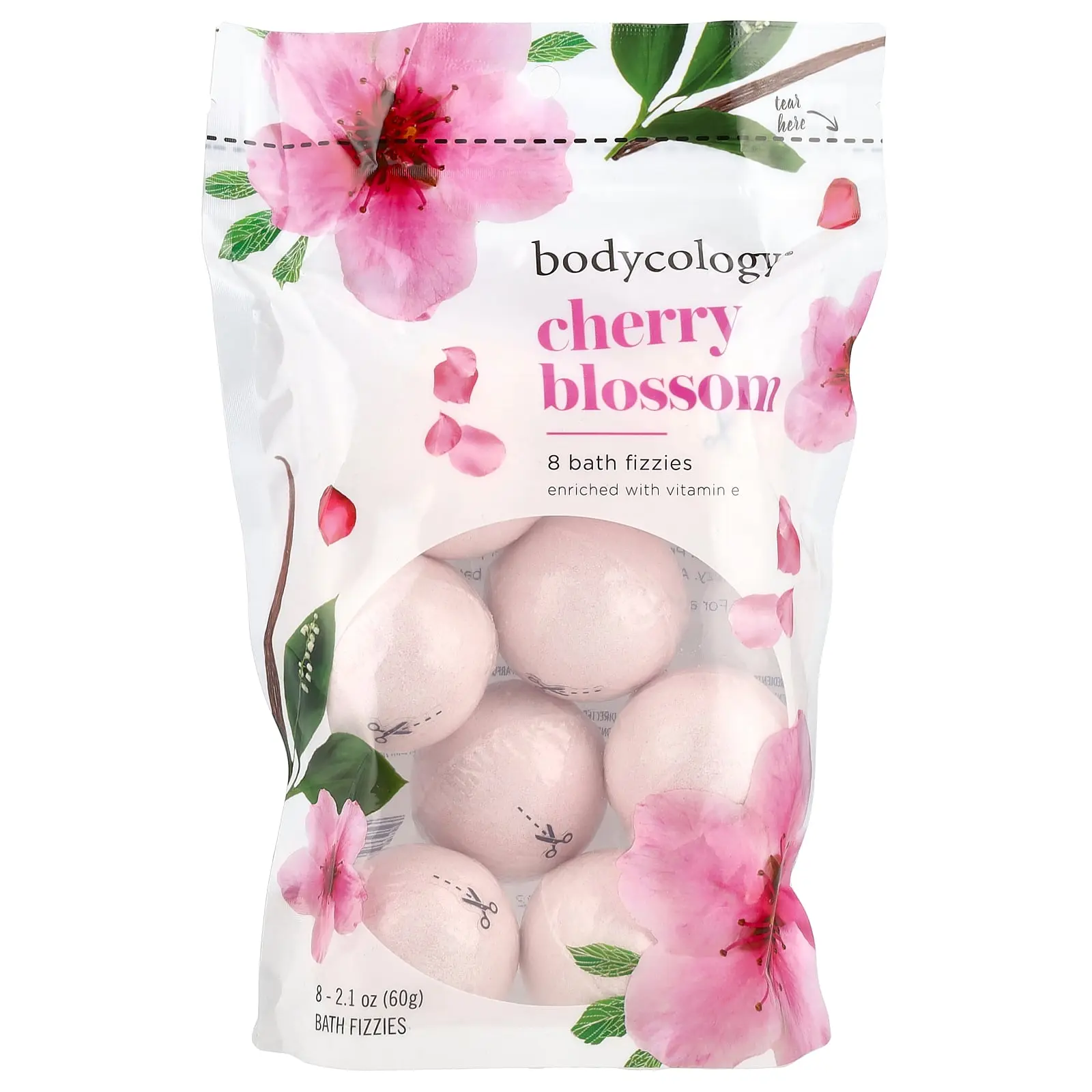 Bodycology Bath Fizzies, Cherry Blossom, 8 Count, 2.1 oz (60 g) Bodycology Bath Fizzies, Cherry Blossom, 8 Count, 2.1 oz (60 g)