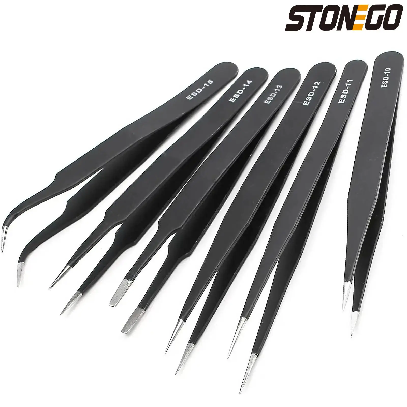 Safe Precision Tweezers, Stainless Steel Anti-static Tweezers, Maintenance Repair Nippers, Multifunctional Tweezers for Electronics Repair, Hand Tools