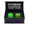 Jawzrsize Jaw Exerciser for Men - Pop N Go Guys Pack Intermediate Green and Advanced Green Jaw Trainer, Jaw Clenching Relief, Jawline Shaper and Neck Exerciser