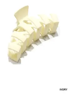 2 PACK HAIR CLIPS IVORY