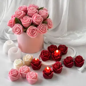 3D Flower Bouquet Candle DIY Silicone Mold Tulip Scented Candle Handmade Soap Mold