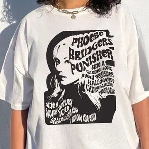 [SALE UP TO 50%] Phoebe Bridgers T-Shirt, Moon Song Graphic Album Fan Gift Tee