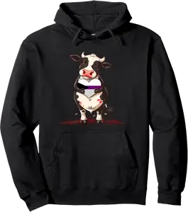 Cow Heart Demisexual Pride Flag Demisexuality Flag LGBTQ Pullover Hoodie - Emilyschwe Shop 50B0F9ZTND32