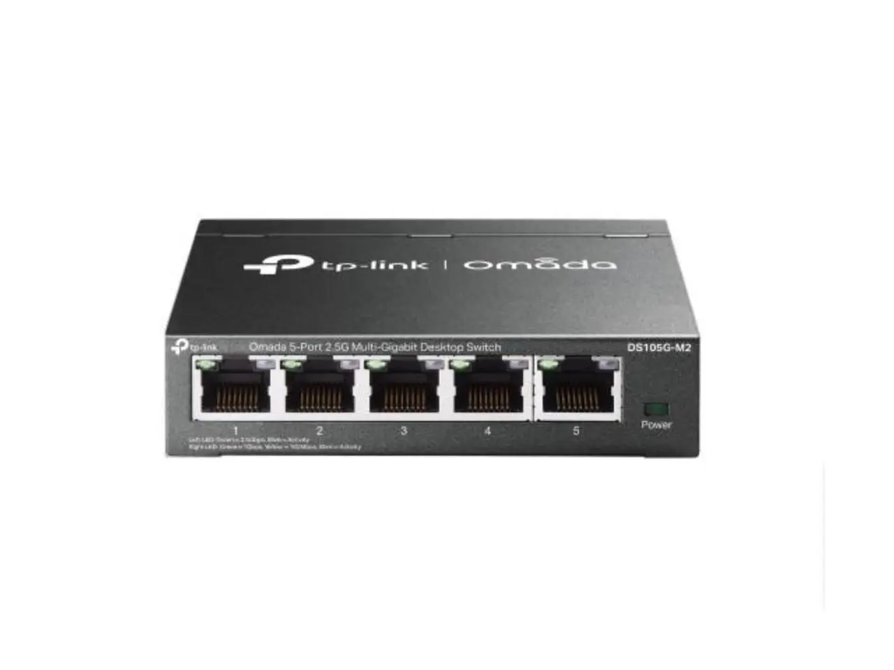 TP-Link Omada 5-Port 2.5G Multi-Gigabit Desktop Switch - 2.5 Gigabit Ethernet - 2.5GBase-T - 2 Layer Supported - 5.81 W Power Consumption - Twisted Pair - Desktop - DS105G-M2