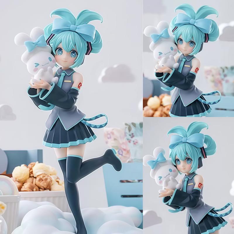 Hatsune Miku anime beautiful girl figure big ears Yugui Dog Hatsune MIKU model doll desktop/chassis/car/gift/ornament