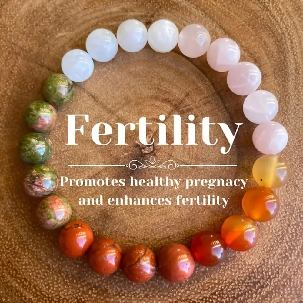 Fertility Bracelet Promotes Healthy Pregnancy And Enhances Fertility Healing Crystal Bead Gorgeous Stone Gemstone Jewelry Energy Healing Love Girlfri