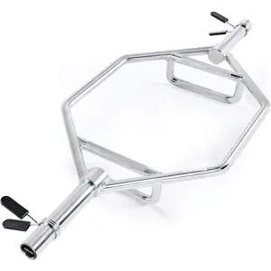 VEVOR Trap Bar Hex Bar, 2-Inch Hex Barbell, 800 LBS Capacity Shrug Bars with Knurled Grips, Weightlifting and Strength Training Equipment, Home Gym for Squats, Deadlifts, Shoulder PressesVEVOR Super Brand Day