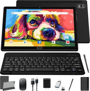 2024 Newest Tablet 10 Inch Android Tablets, 2 in 1 Tablet with 4+64/512GB Storage Octa-Core, Dual Sim Card Support 4G Cellular Tablet with Keyboard,13MP Camera, 6000mAh Battery, GPS, Bluetooth, WiFi 10  inch