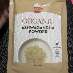 Ashwagandha Root Powder 4 oz. – Pure and Raw Indian Ginseng (Withania Somnifera) - A Versatile Alternative for Supplements, Herbal Teas, and More, USDA Certified Organic, Non-GMO Flavor Natural Spice Traditional