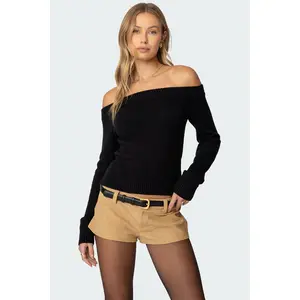 Elona Off Shoulder Knit Top