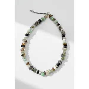Selene Handmade Genuine Stone Beaded Phone Charm