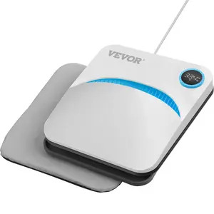 VEVOR Heat Press Machine, TikTokShopBlackFriday,9x9inches Portable Shirt Printing Multifunctional Sublimation Transfer Heat Press Machine Teflon Coated, Easy Iron-on Press for T-shirts/Bags/Pillows/HTV Vinyl Projects