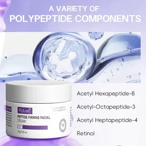 Retinol and Peptide Anti-Wrinkle Cream - A formula enriched with hyaluronic acid and retinol, designed to firm, tighten, and smooth fine lines and wrinkles. Non-irritating, alcohol-free, and suitable for all skin types.