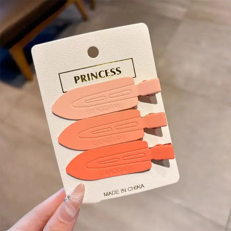 Matte No Bend Duckbill Clips - Versatile 3Pcs Set for Makeup, Daily Hairstyle, Bangs & Stray Hair