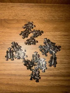 3 way cross with rivets for DIY crafts, clothing, decoration