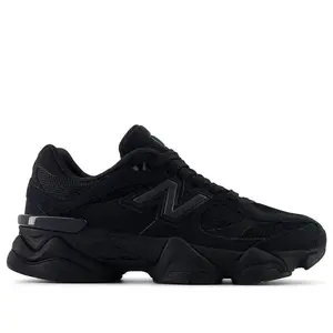New Balance 9060 Triple Black (GS) GC9060BB Youth Authentic Shoes Footwear Sneaker Trainer Comfortable Walking Fashion Trending Gift