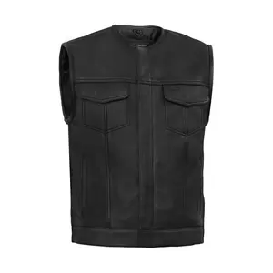 DANIEL SMART Maverick Men's Motorcycle Leather Protective Vest, Automotive & Motorcycle Accessory Gear