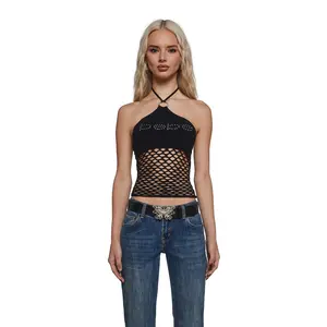 Fishnet Halter Top