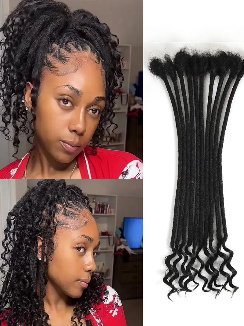 Dreadlock Twist Extensions 0.2cm Human Hair 13\