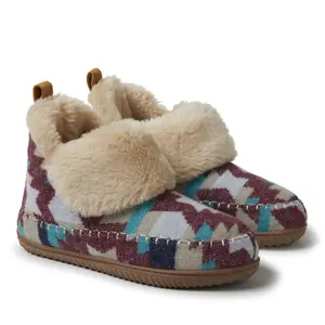 Alpine by Dearfoams Women's Moritz Bootie House Slipper
