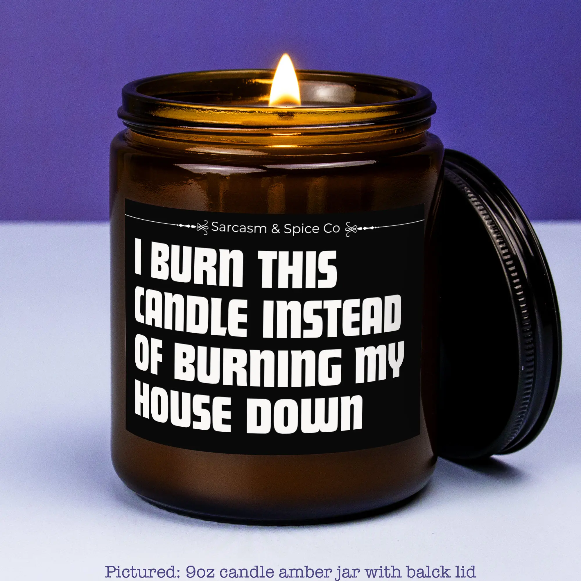 Funny Candle Gag Gift Funny Friend Gift Comical Novelty Prank Joke Candle Fun Coworker Instead of Burning My House Down