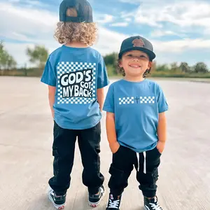Youth & Adult God’s Got My Back Christian T-Shirt, Faith Based Religious Tee, Bible Verse Matching Shirt, Summer Outfit, Gift for Boys Girls, Unisex Graphic Tee, Trending Shirt