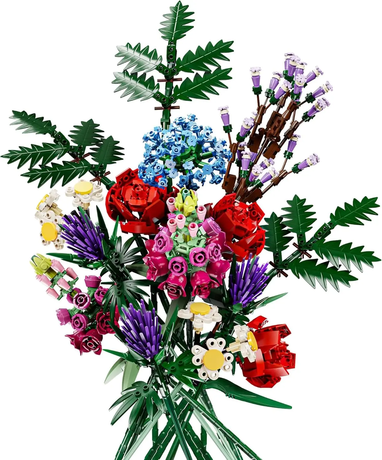 Dexblocks 1000PCS Flower Bouquet Building Kit for Adults, Artificial Botanical Flowers Building Blocks, DIY Home Decor Gift for Women, Girls