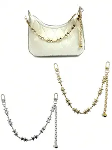 New Fashion Bag Chain, Small Perfume Style Crossbody Tassel Star Shape Extender Strap, Universal Bag Hanging Chain for Women, Elegant Chain Strap