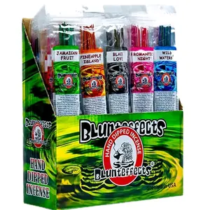 Blunteffects Blunteffects Hand-Dipped Incense Sticks - Premium Pack Variety Set, 6 Different Scents, 11" Long, USA-Made Aromatherapy with Long Burn Time