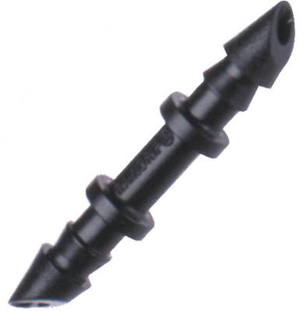 Raindrip Garden Hose Connectors - 50-Pack Bulk (Model 312050B), Double Barb Design, Use with 0.25 in. Tubing, Up to 50 PSI, 0.14 lbs, 1x3.5x7 in, Plastic Tubing Watering Equipment for Automatic Irrigation Home Improvement Supplies
