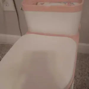 BabyBond 2-in-1 Realistic Flushing Potty Trainer, Pink Potty Chair with Detachable Seat, Flush Sounds, Wipes Storage & Toilet Paper Holder, Potty Trainning Seat for Toddler and Infant